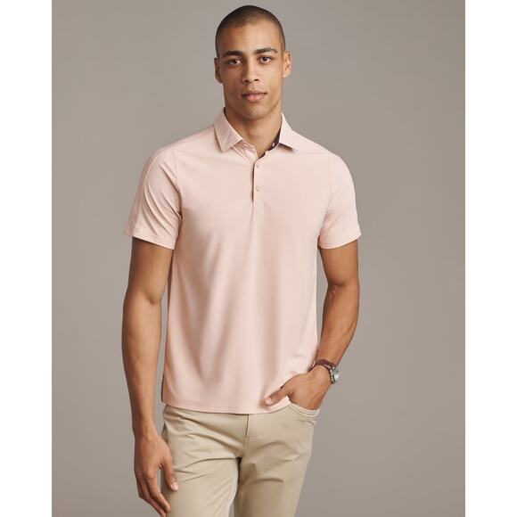 J.Crew Performance Polo Slim Fit COOLMAX® technology  Dusty Pink Size M NWOT - Picture 1 of 10